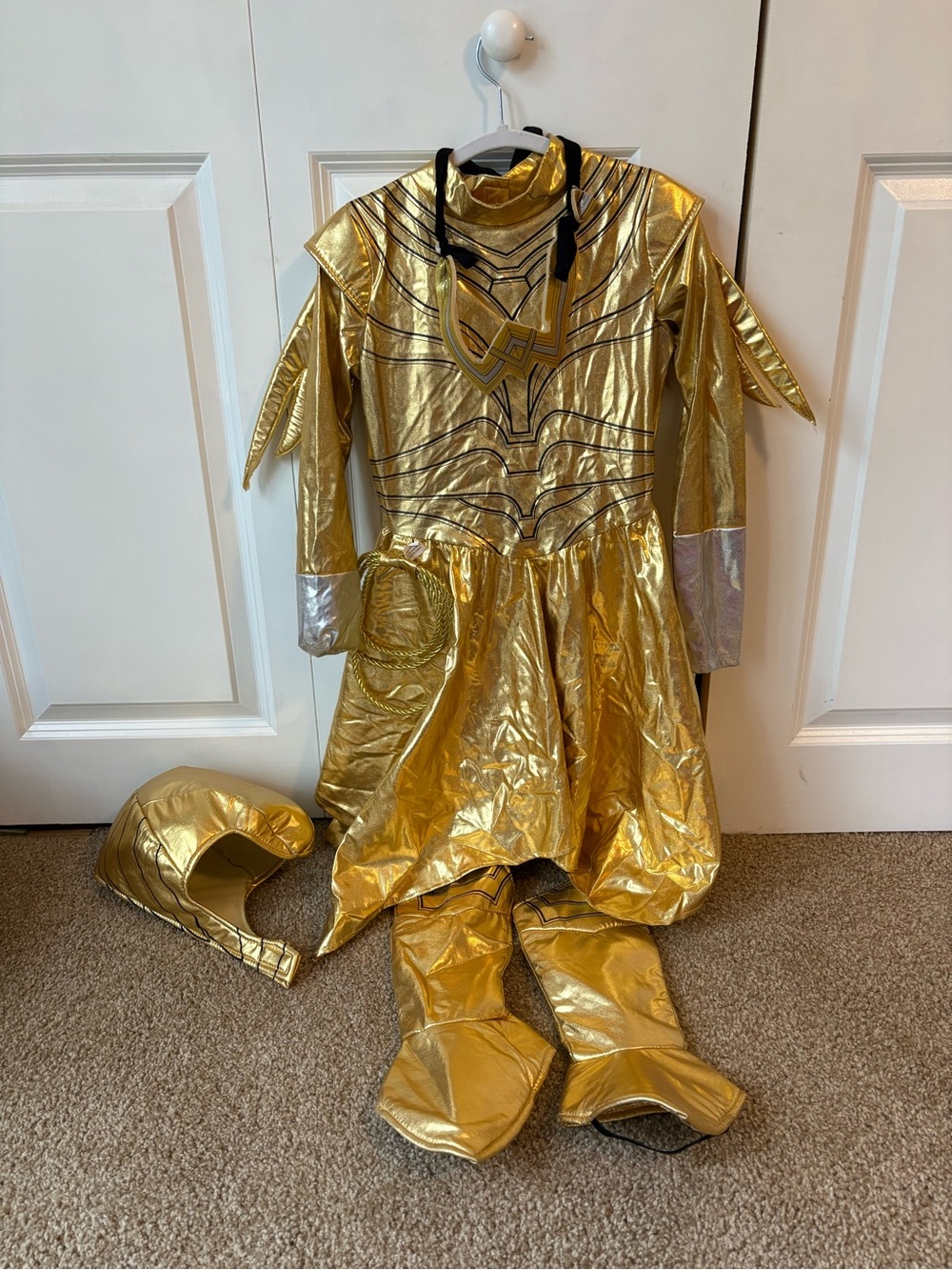Gold Metallic Kids Wonder Woman costume